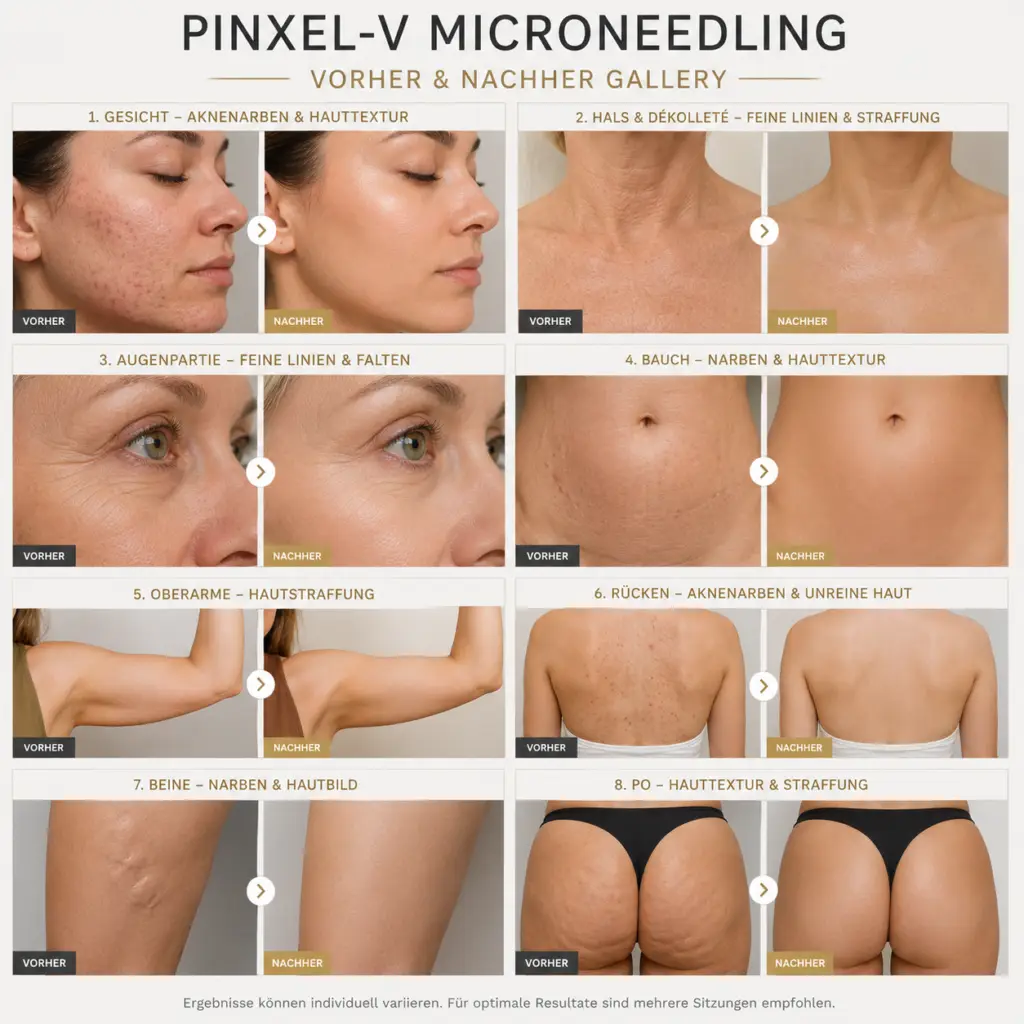 PinxelV Microneedling vorhernachher